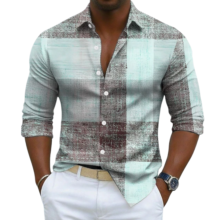 Mateo | Geometric Color Block Shirt