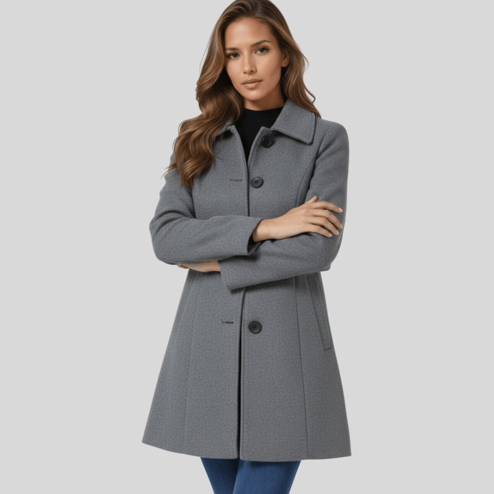 Stella | Elegant Winter Coat with Single Button