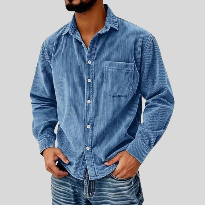 Mon | Textured Button-Up Shirt