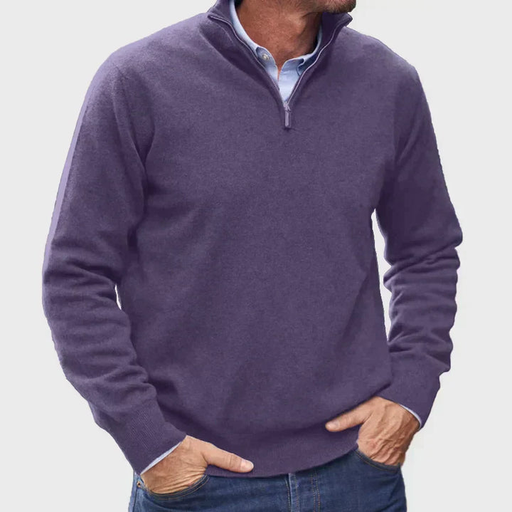 Hunter | Classic Quarter-Zip Sweater