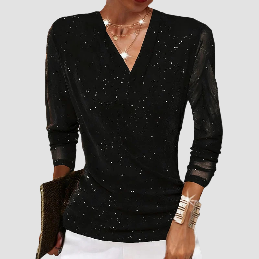 Maribel | Elegant V-Neck Blouse