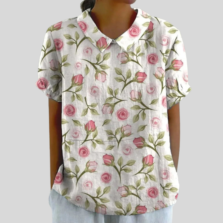 Flora | Casual Floral Print Blouse