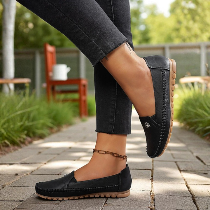 Sandy | Sandy | Orthopedic Leather Slip-On Loafers