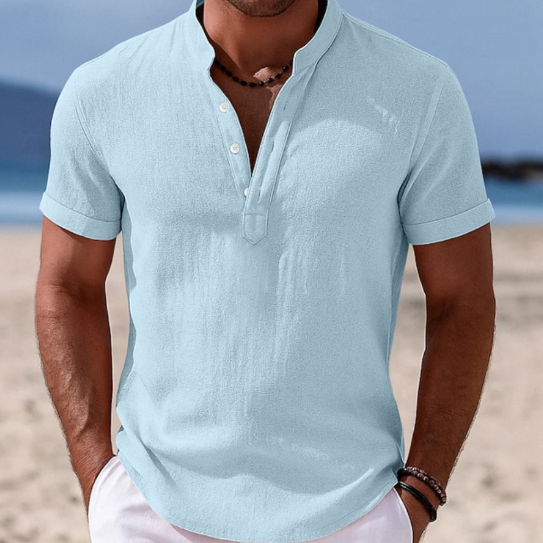 Logan | Linen Popover Shirt