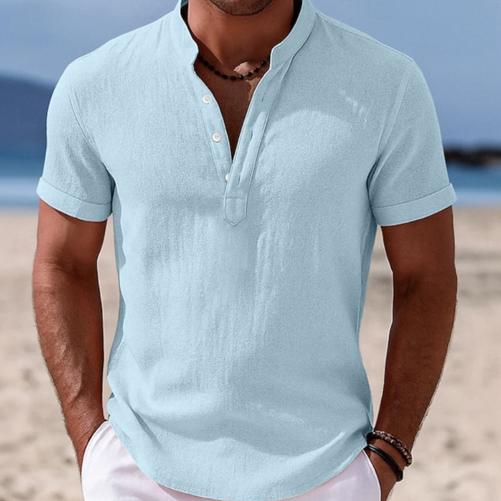 Logan | Linen Popover Shirt