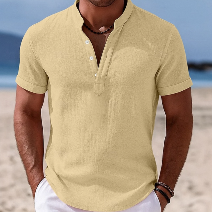 Logan | Linen Popover Shirt