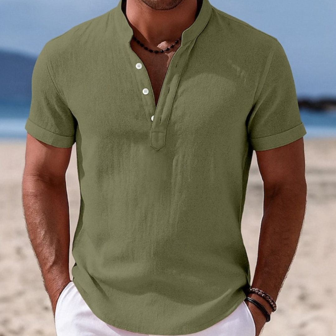 Logan | Linen Popover Shirt