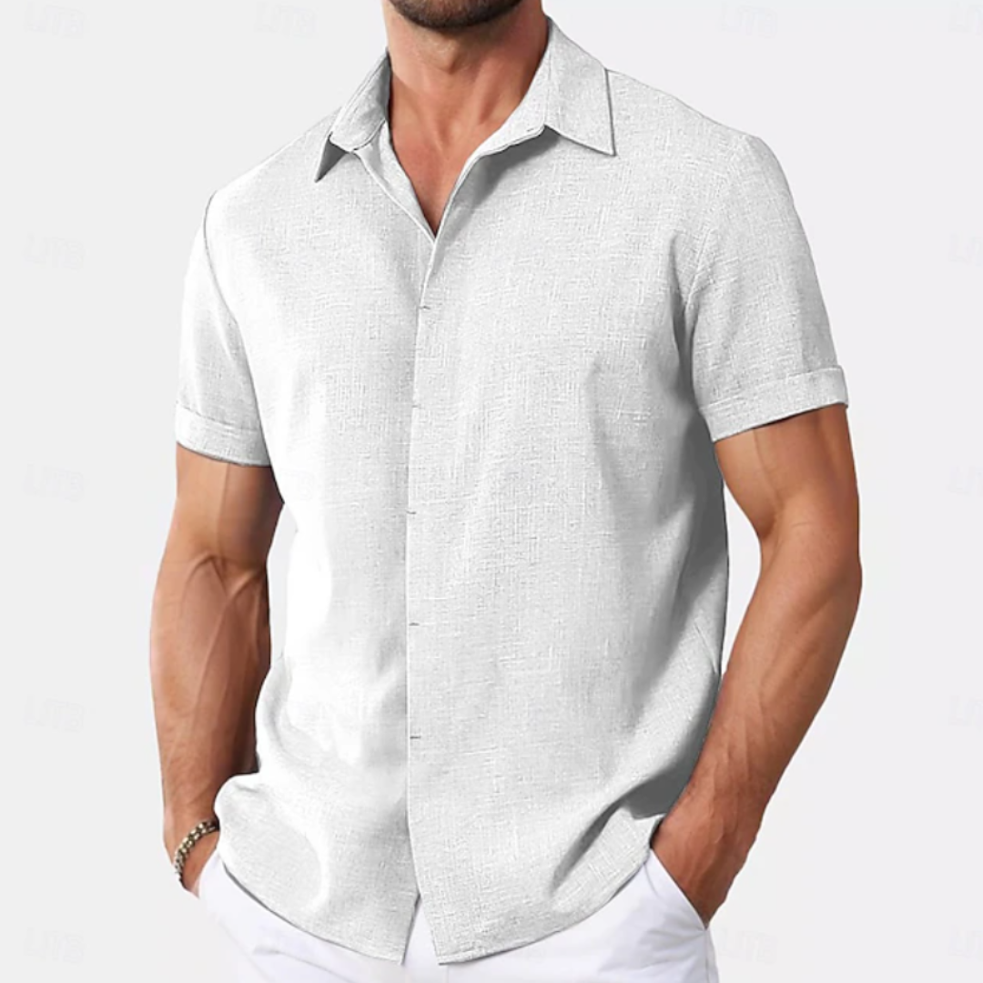 Sebastian | Linen Summer Button-Down Shirt