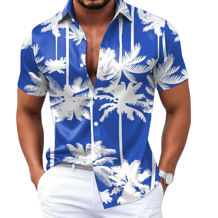 Pat | Tropical Palm Aloha Shirt