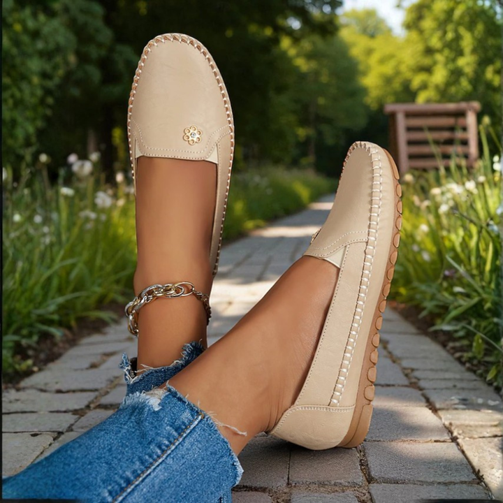 Sandy | Sandy | Orthopedic Leather Slip-On Loafers