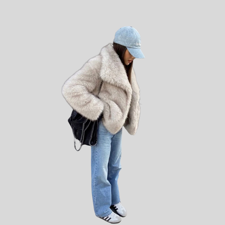Bruna | Glamour Faux-Fur Style Coat