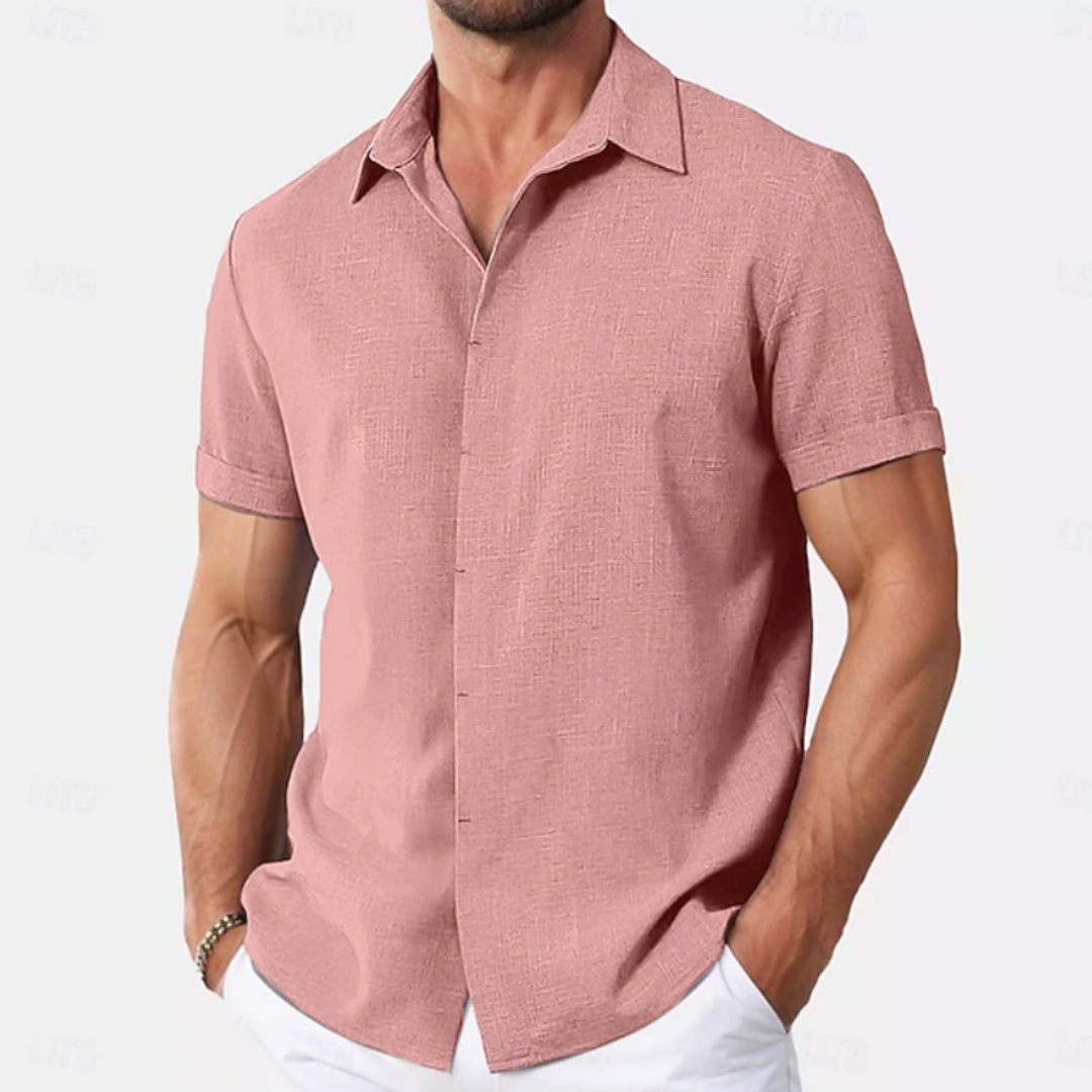 Sebastian | Linen Summer Button-Down Shirt