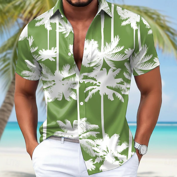 Pat | Tropical Palm Aloha Shirt
