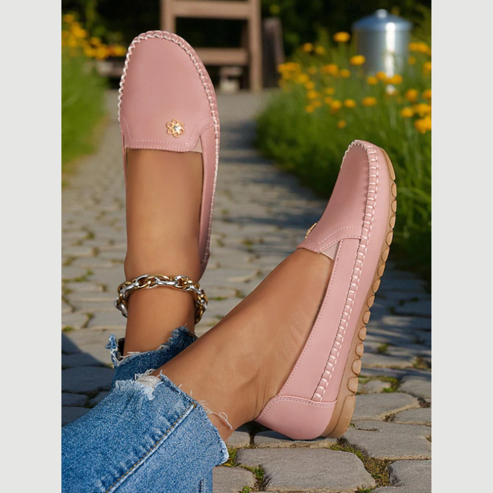Sandy | Sandy | Orthopedic Leather Slip-On Loafers