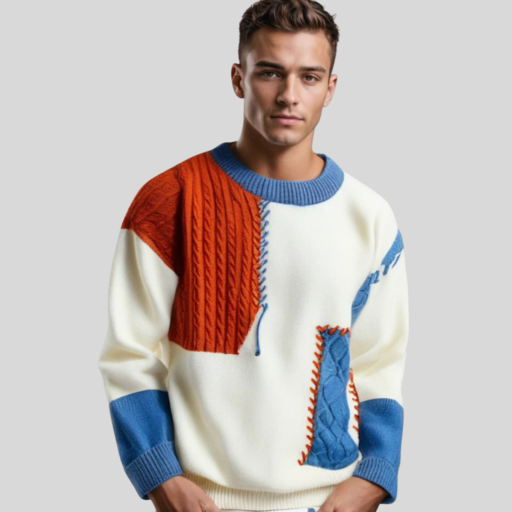 Erick | Patchwork Statement Sweater