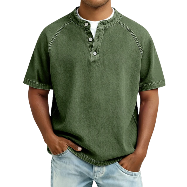 Maximus | Cotton Acid Henley Shirt