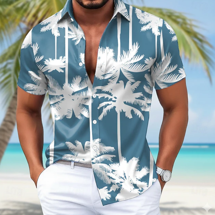 Pat | Tropical Palm Aloha Shirt