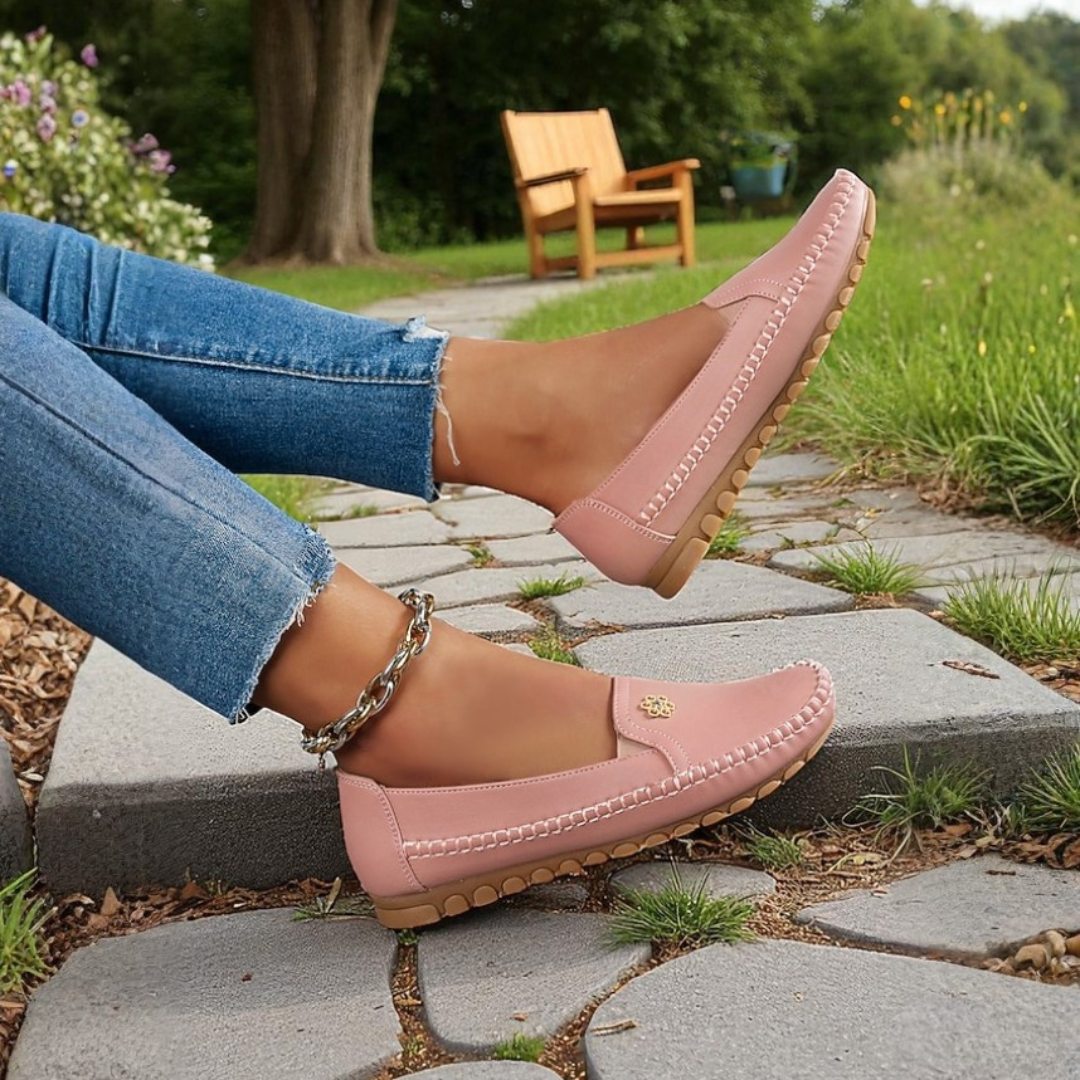 Sandy | Sandy | Orthopedic Leather Slip-On Loafers