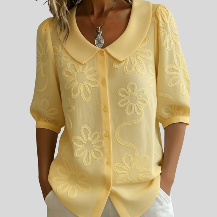Elnora | Vintage Collar Blouse