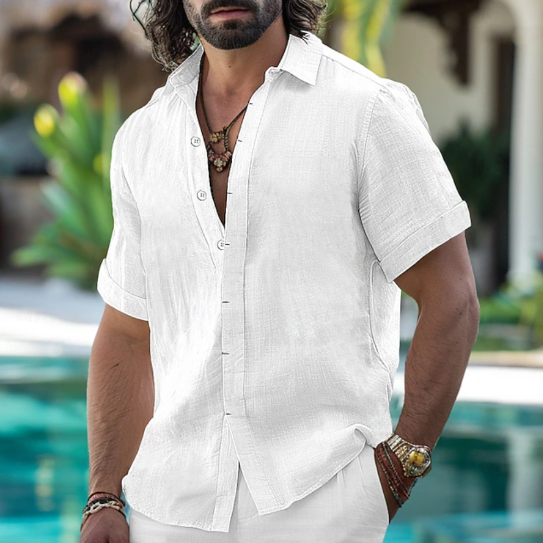 Jack | Linen Summer Button-Down Shirt