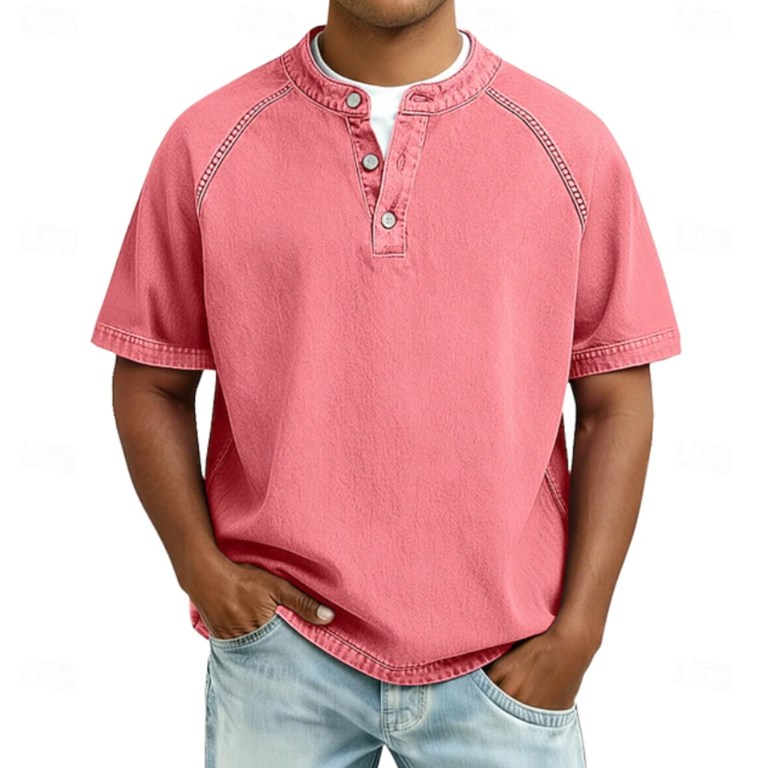 Maximus | Cotton Acid Henley Shirt