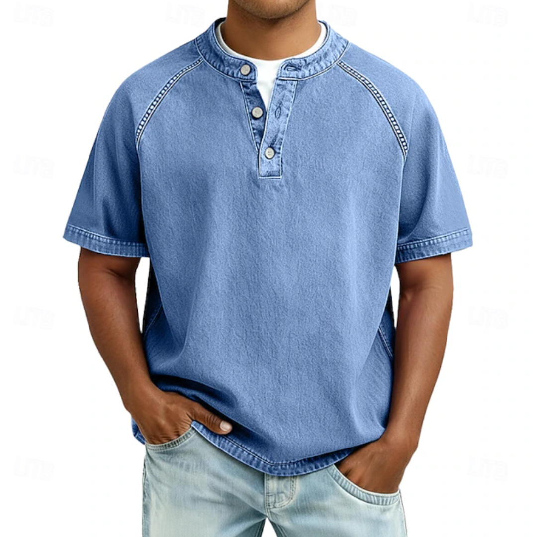 Maximus | Cotton Acid Henley Shirt
