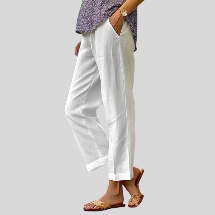 Sandara | Elegant Linen Wide Leg Pants