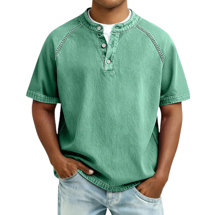 Maximus | Cotton Acid Henley Shirt
