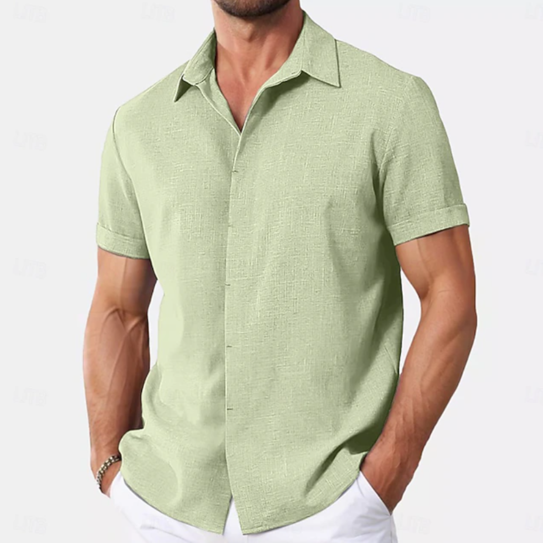 Sebastian | Linen Summer Button-Down Shirt