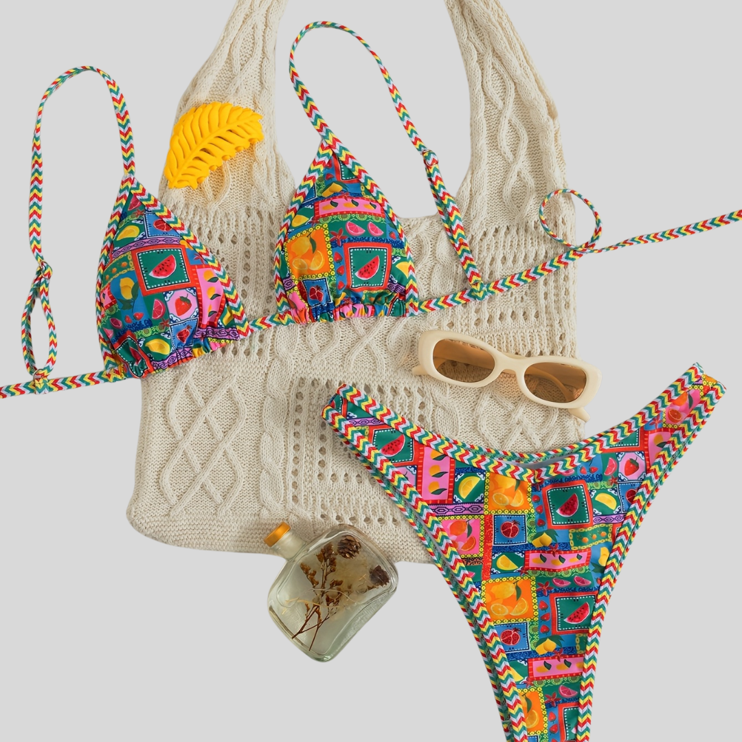 Cristy | Soft-Cup Backless Bikini Set