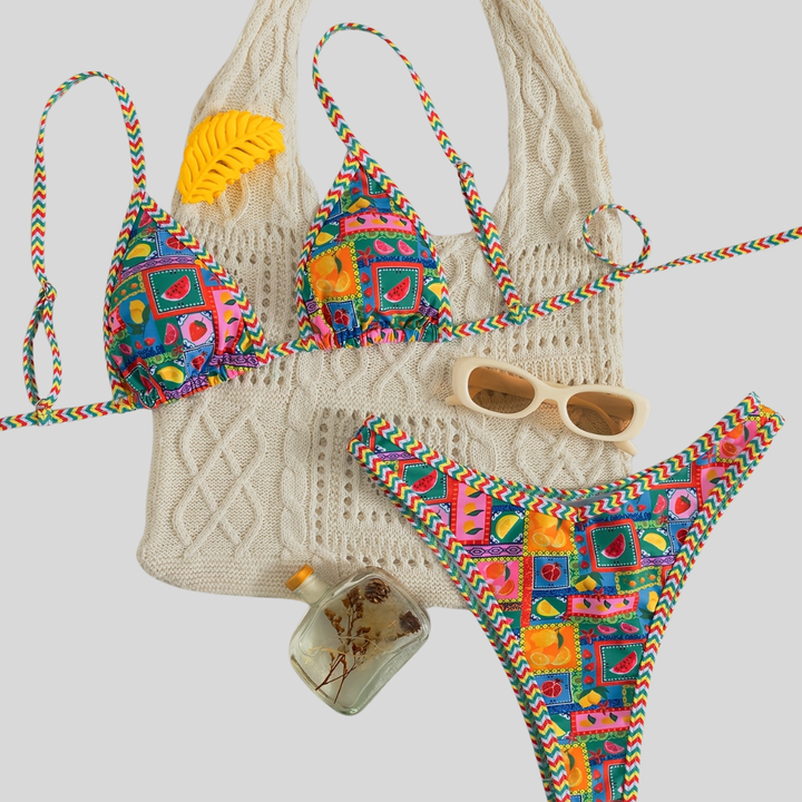 Cristy | Soft-Cup Backless Bikini Set
