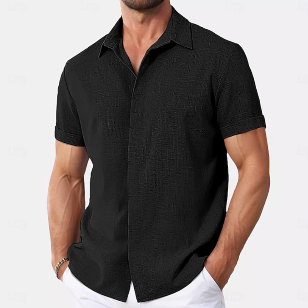 Sebastian | Linen Summer Button-Down Shirt