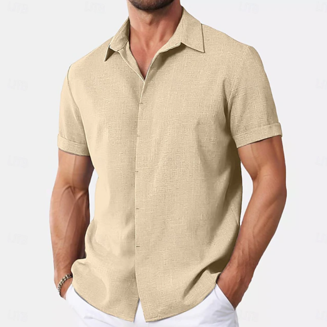 Sebastian | Linen Summer Button-Down Shirt