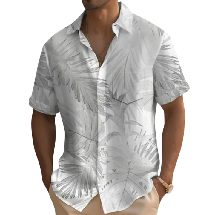 Jasper | Palm Leaf Summer Aloha Shirt