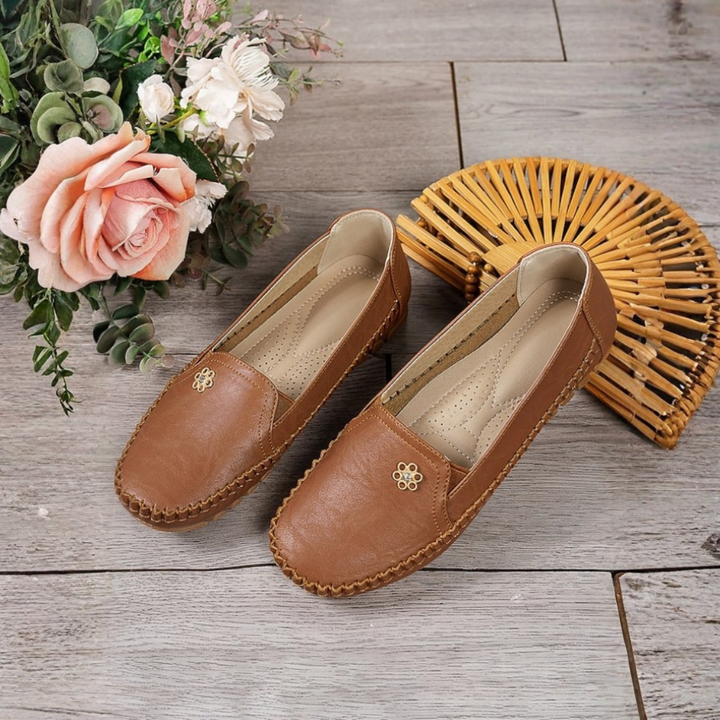 Sandy | Sandy | Orthopedic Leather Slip-On Loafers