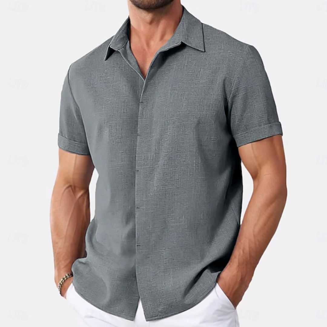 Sebastian | Linen Summer Button-Down Shirt