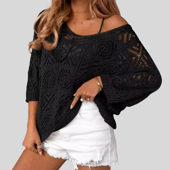 Gabrielle | Crochet-Style Summer Pullover