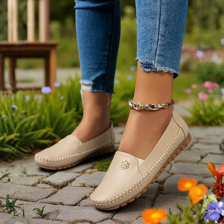 Sandy | Sandy | Orthopedic Leather Slip-On Loafers