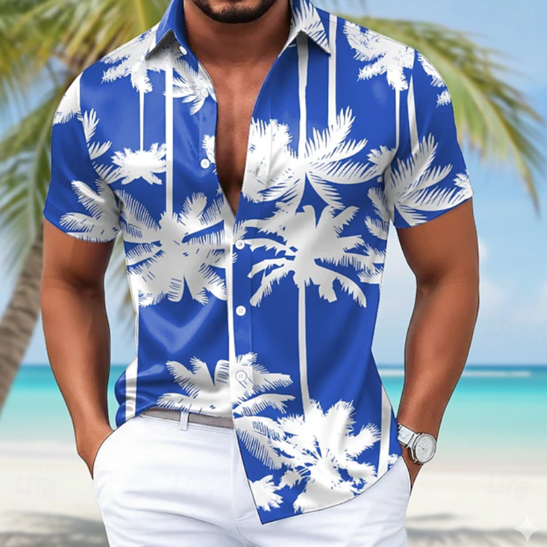 Pat | Tropical Palm Aloha Shirt