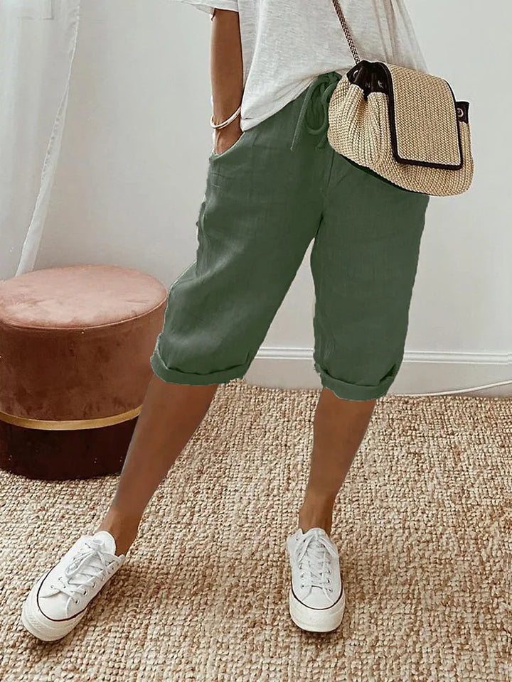 Grace | Light Cotton-Linen Shorts
