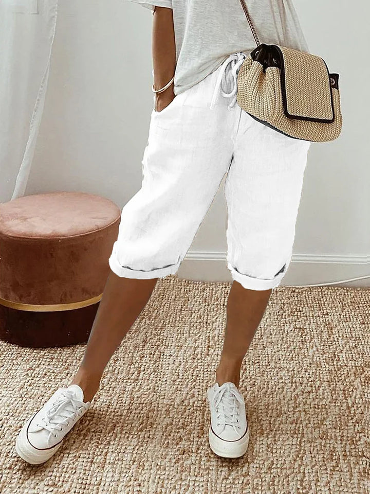 Grace | Light Cotton-Linen Shorts
