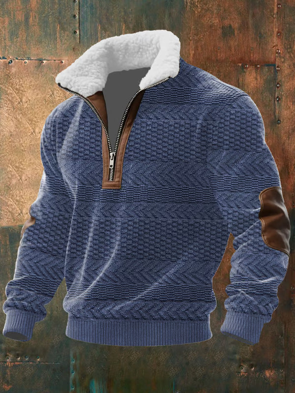 Rivano | Zippered Sweater with Fleeced High Collar