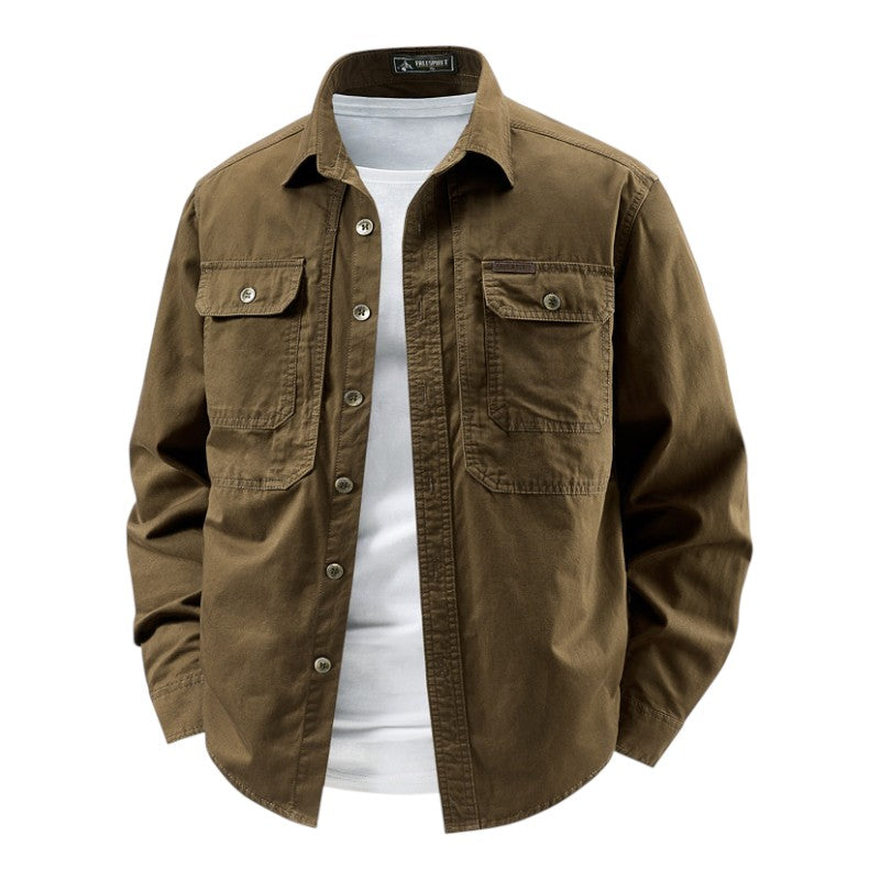 Ainar | Breathable Long Sleeve Button-Up Shirt