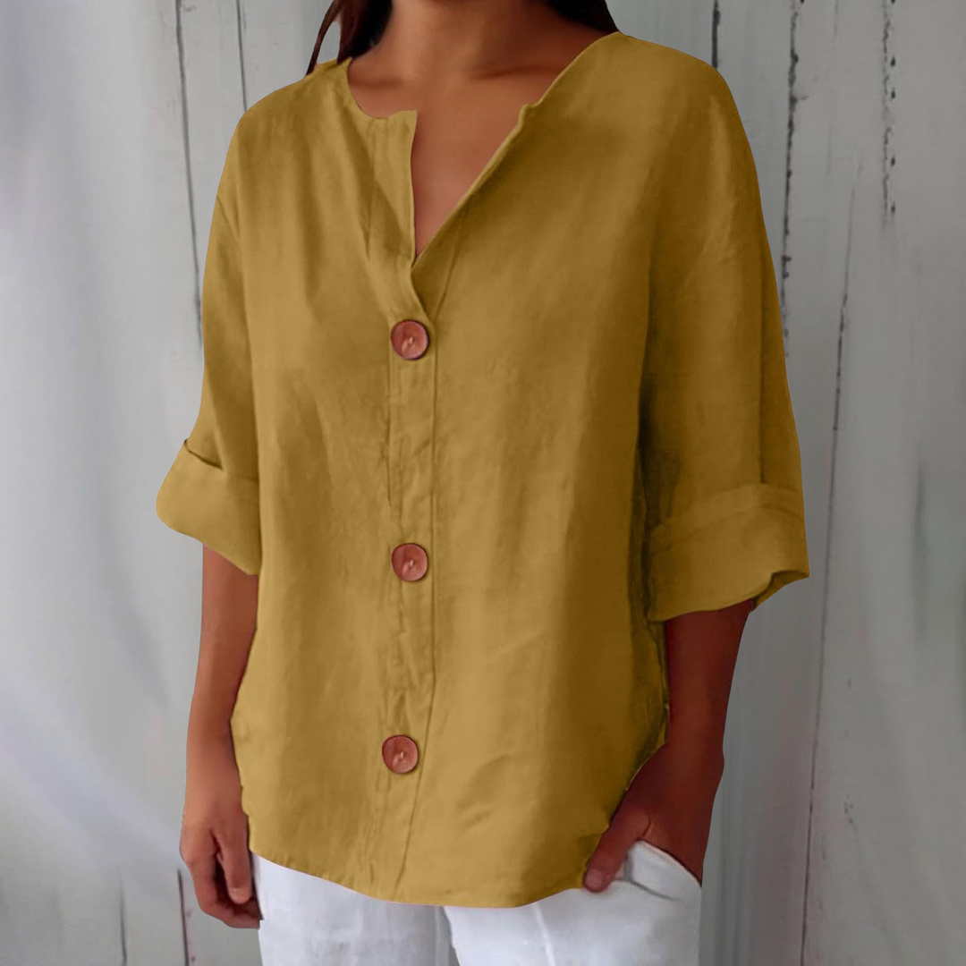 Hazel | Lightweight Linen Summer Blouse