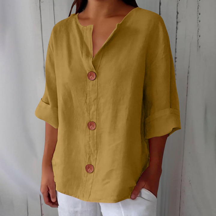 Hazel | Lightweight Linen Summer Blouse
