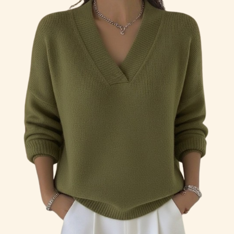 Taleena | V-Neck Pullover