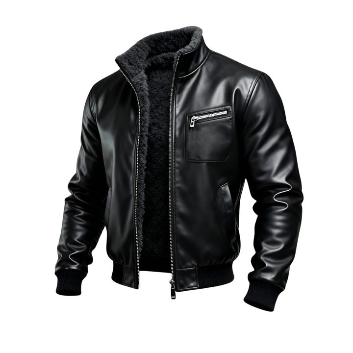 LEVANTAVERSAILLES | BLACK LEATHER JACKET