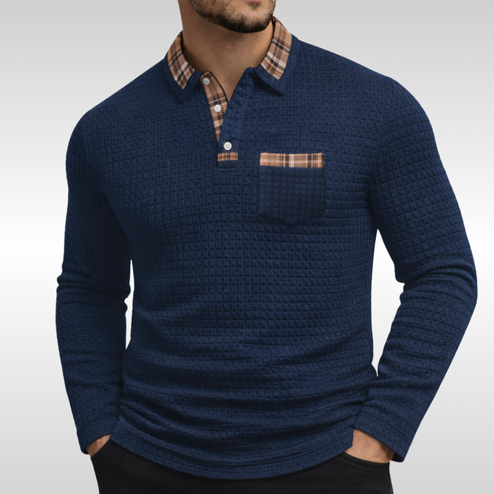 Owen | Waffle Polo Shirt