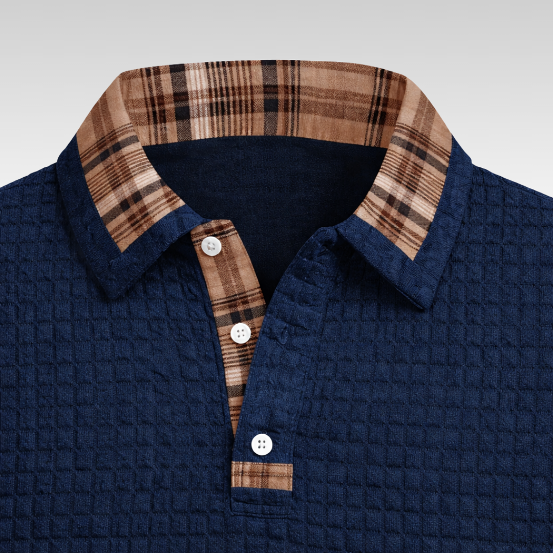 Owen | Waffle Polo Shirt