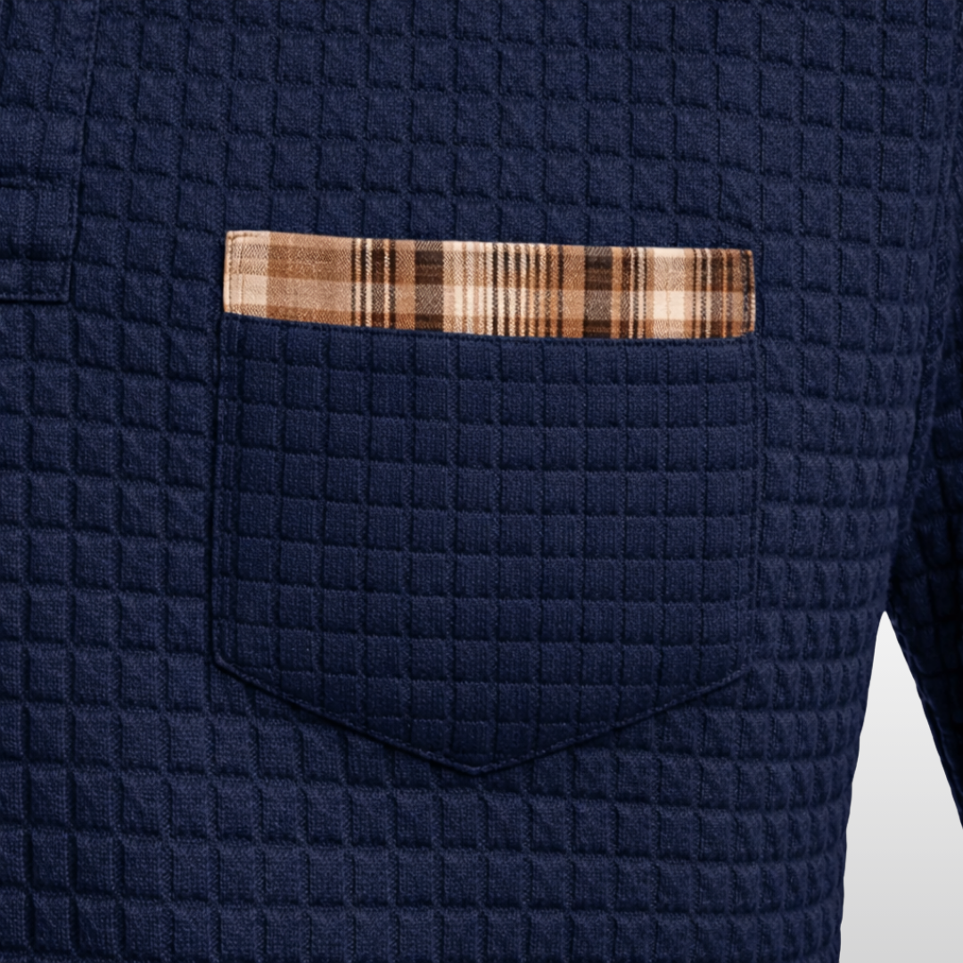 Owen | Waffle Polo Shirt